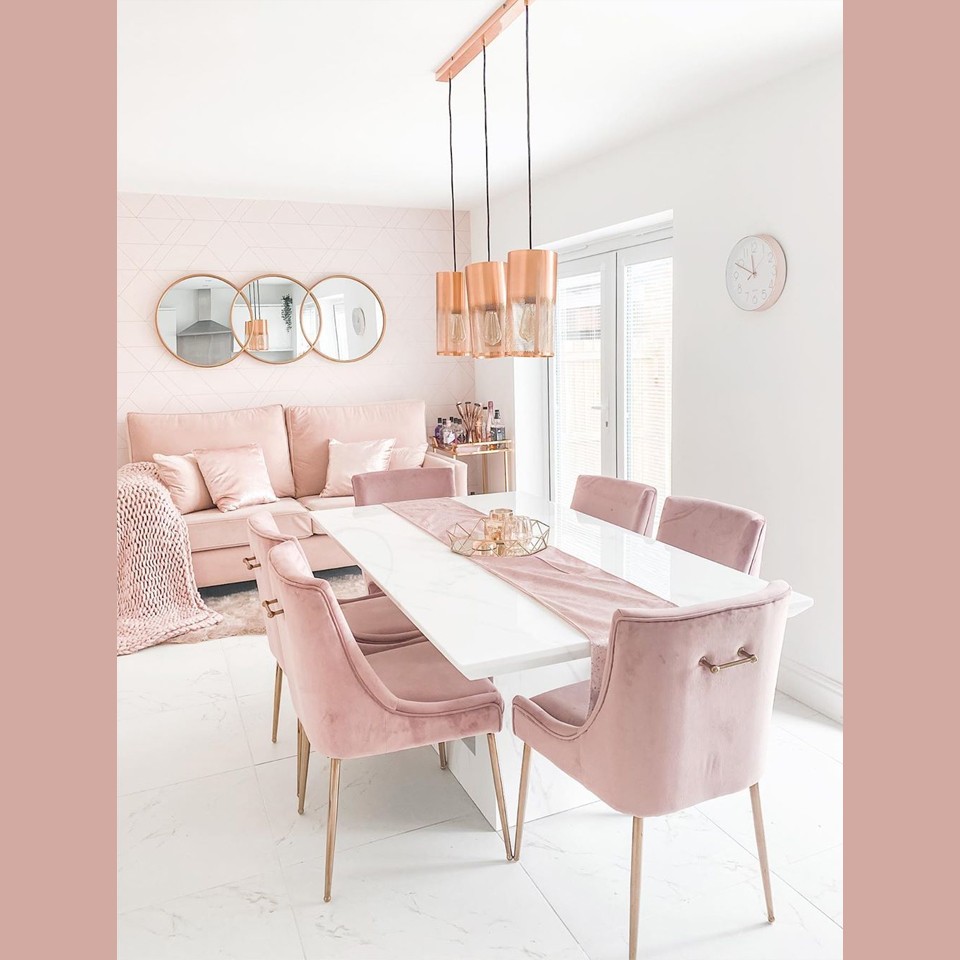 Milan Dining Table - White Marble - Sizes Available